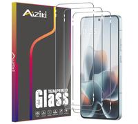 Aiziki Lot de 3 films de protection d'écran en verre trempé pour Moto Edge 70 Max 5G, protection contre les chocs, anti-éclats, anti-rayures, HD transparent, sans bulles, protection d'écran pour Moto