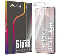 Aiziki Verre Trempé pour Samsung galaxy S25 Edge, Lot de 2, Film Protection Écran, (0,33mm HD Ultra Transparent) Dureté 9H Glass vitre protection pour Samsung galaxy S25 Edge