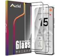 Aiziki Verre Trempé pour Xiaomi 15 Pro/15 Ultra, Lot de 2, Film Protection Écran, (0,33mm HD Ultra Transparent) Dureté 9H Glass vitre protection pour Xiaomi 15 Pro/15 Ultra