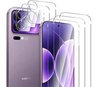 Aiziki Verre Trempé pour Xiaomi 17 Pro Max, Lot de 3+3, Film Protection Écran,avec Protection Camera Objectif, (0,33mm HD Ultra Transparent) Dureté 9H Glass vitre protection pour Xiaomi 17 Pro Max