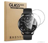 Aiziki Verre Trempé pour Xiaomi Watch S3, Lot de 2, Film Protection Écran, (0,33mm HD Ultra Transparent) Dureté 9H Glass vitre protection pour Xiaomi Watch S3