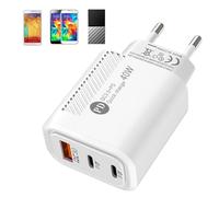 Aizuoni Adaptateur de Charge Rapide | Tête de Chargeur de téléphone,Bloc de Chargement de téléphone Type-c QC3.0 2PD 40W, Ignifuge pour Le ménage, la Voiture, Le téléphone Portable, la Banque