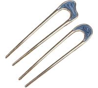 Aizuoni Fourche à cheveux française, épingle à cheveux French Twist, 2X épingle à cheveux en forme de U, Épingle à cheveux vintage pour les types de cheveux, pince à cheveux pour femmes et