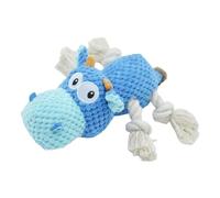 Aizuoni Jouets à mâcher pour Chiens, Jouets en Peluche grinçants pour Chiens,Jouet en Peluche de Chien de Dessin animé - Interactive pour Animaux de Compagnie pour Les Garder occupés, Jeu