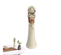 Aizuoni Statue de Jardin en résine d'anges, Statue d'ange pour la fête des mères | Décor d’Ange en résine Durable | Statue de Jardin créative en résine, Figurine d'ange pour mère, sœur, Fille,