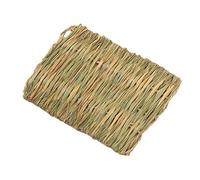 Aizuoni Tapis Lapin,Natte Tressée de Repos - Jouet à Mâcher et Griffoir en Fibres Végétales pour Chats, Chiens, Lapins et Animaux de Compagnie