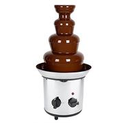 AIZYR Acier Inoxydable Commercial À 4 Niveaux Fontaine À Fondue Au Chocolat - Chauffe-Chocolat Automatique pour Fête Mariage Anniversaire Noël,220v