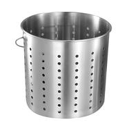 AIZYR Baril Filtrant en Acier Inoxydable Marmite Qui Fuit, Panier À Vapeur À Insérer Seau À Soupe À Baril De Vidange pour La Cuisson des Légumes, du Poulet Et des Fruits De Mer,45cm*45cm