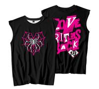 AJ Lee Love Bites Merch T-shirts sans manches Cosplay Femmes Hommes Hiphop Débardeurs Streetwear Tee, style 1, L