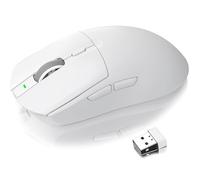 AJ139 PRO Souris de Jeu Sans Fil, Souris Ultra Légère 59g FPS, Capteur Optique PixArt PAW3395, 26 000 DPI, Autonomie de 200 Hrs, 2,4 G/Filaire, 6 Boutons Programmables, Prise en Charge Win/Mac.