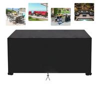 AJALGZ Bache de Protection Exterieur Table Housse Salon de Jardin Exterieur 110x80x45cm/LxWxH Housse de Meubles Imperméable Housse Salon Jardin Exterieur Bâche de Protection éTanche 420D Oxford Tissu