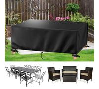 AJALGZ Bâche Salon de Jardin Exterieur 400x400x100cm/LxlxH Housse Table de Jardin Résistante à l'hiver et imperméable, Robuste, 420D Oxford Tissu Rectangulaire Housse de Protection Table Exterieur