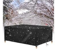 AJALGZ Housse de Protection pour Mobilier de Jardin Bache Table Exterieur Housse Salon de Jardin 420D Tissu Oxford Très Résistant Housse Protection pour Table de Jardin - 275x160x75cm/LxWxH