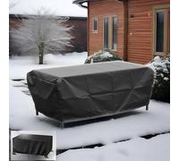 AJALGZ Housse de Protection Table de Jardin, 275x215x80cm/Longueur x Largeur x Hauteur Housse Salon de Jardin, Oxford Bache de Protection Exterieur Table Housses pour Mobilier Imperméable Anti-UV