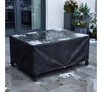 AJALGZ Housse de Salon de Jardin 350x110x60 cm | Bâche de Protection Imperméable Oxford 420D | Couverture de Table, Chaises et Canapé Extérieur Rectangulaire, Anti-UV et Anti-Vent & Indéchirable