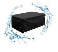 AJALGZ Housse Protection Salon de Jardin 100x50x45cm/LxlxH Bache de Protection Exterieur Table Housses de Meubes avec Boucle de Verrouillage Bânch Salon de Jardin pour Table Chaise Set-Noir