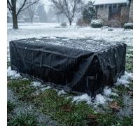 AJALGZ Housse Table de Jardin Extérieur 120x115x60 cm Bache de Protection Imperméable et Indéchirable pour Salon de Jardin Extérieur, Tissu Oxford Résistant au Froid Couverture pour Mobilier - Noir