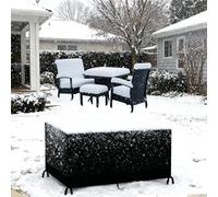 AJALGZ Housses de Meubles de Jardin, 400x100x115cm/LxlxH Housses pour Mobilier de Jardin Imperméable Anti-UV, 420D Tissu Oxford Housse Salon de Jardin Imperméables Housse de Table Protection