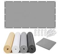 AJALGZ Tenda da Sole per Esterno 4.8x4.5m Rettangolo/QuadratoVela Ombreggiante Con Occhielli Tenda a Vela Parasole Impermeabile Protezione UV per Giardino e Terrazza, Pergola, Gris Clair