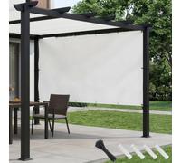AJALGZ Voile-d'ombrage Imperméable Rectangulaire 1.52 x 4.57m Bâche dombrage Voile Solaire Pare Jardin Balcon Toile-ombrage UV Protection pour Patio Terrasse Extérieur avec Oeillets, Blanc