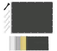 AJALGZ Voile d'ombrage Protection Solaire Rectangulaire 1.4x3.2m Toile Imperméable Une Protection des Rayons UV à 95%, Voile Ombrage pour Patio, pergola, Jardin & Terrasse Extérieur - Anthracite