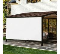 AJALGZ Voile d'Ombrage Rectangulaire 2,6x4m, Toile Solaire Imperméable en PES, Protection UV 95%, Anthracite, Idéale pour Terrasse, Jardin et Camping - avec Œillets INOX - Blanc