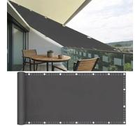AJALGZ Voile d'ombrage rectangulaire 5.2x5.8m Toile Ombrage Imperméable Filet d'ombrage Extérieur avec Oeillets et Cordons pour Patio Jardin terrasse Balcon pergola - Gris Anthracite
