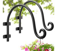 AJART Lot de 2 crochets pour plantes suspendues pour mangeoires à oiseaux d'extérieur 20,3 cm