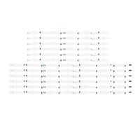 AJASMKLX Bande de rétroéclairage LED, 12 Lampes adaptées for Samsung TV 50 Pouces D4GE-500DCA-R2 D4GE-500DCB-R2 UE50H6350 UN50J5500AF UE50H6200 UE50H5000 UE50H5030(1 Set)