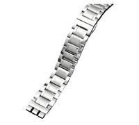 AJASMKLX Bracelet de montre en acier inoxydable en métal for Swatch YGS749G YCS Yas YGS IRONY céramique hommes femmes montre Bracelet de chaîne 17mm 19mm 21mm(SWQ-G18-silver,17mm)