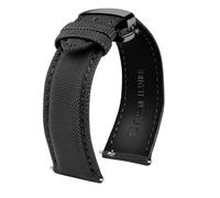AJASMKLX Bracelet de montre en nylon for dégagement rapide for Tudor Fit for Citizen Fit for Seiko Fit for Tissot WATCH Hommes Femmes Toile Tissu Bracelet de montre Fit for Mido 20mm 21mm 22mm(Black l