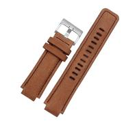 AJASMKLX Bracelet de montre en Nylon for hommes, 24x16MM, adapté for TIMEX Tide, Bracelet convexe en toile, boussole T2N721 T2N720 TW2T76500 TW2T76300(P06-light brown-S)