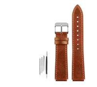 AJASMKLX Bracelet de montre rétro en cuir for hommes, adapté for Casio Fit For g-shock AE-1200WH/1300/1000/A159 A158 A168, boucle en acier inoxydable(Brown-steel buckle)