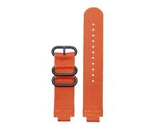 AJASMKLX Convient for Casio Fit For G Shock Bracelet de montre GBA-800 GMA-B800 GA-800/810 GBD-800 GA110 GA-120 GA100 modifié hommes Bracelet de montre en nylon Bracelet 16mm(Orange black)