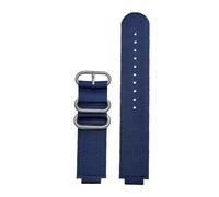 AJASMKLX Convient for Casio Fit For G Shock Bracelet de montre GBA-800 GMA-B800 GA-800/810 GBD-800 GA110 GA-120 GA100 modifié hommes Bracelet de montre en nylon Bracelet 16mm(Blue Silver)