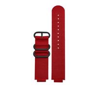 AJASMKLX Convient for Casio Fit For G Shock Bracelet de montre GBA-800 GMA-B800 GA-800/810 GBD-800 GA110 GA-120 GA100 modifié hommes Bracelet de montre en nylon Bracelet 16mm(Red black)