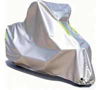 AjaxCat Bache Moto Exterieur Etanche, Housse Moto Protection au Pluie poussière UV Hiver Été, Couverture pour Ducati Panigale V4 SP2 ,Silver
