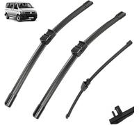 AjaxCat Kit Complet Essuie-Glaces Avant + Essuie-Glace Arrière - pour VW T5 Transporter Caravelle Multivan California Kombi Shuttle 2003-2005