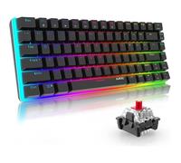 AJAZZ AK33 Clavier Gamer Mé canique Rouge Mini Clavier Gaming Red Touches Ré troé clairé es RGB Person37