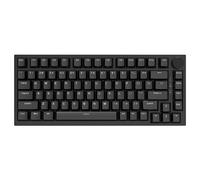 AJAZZ AK820 clavier mécanique filaire 75 %, disposition QWERTY US, interrupteurs linéaires remplaçables à chaud, montage sur joints (gasket mount), rétroéclairage blanc, 83 touches avec molette de vol