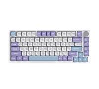 AJAZZ AK820 clavier mécanique filaire 75% TKL, montage articulé à hot-swap, rétroéclairage RGB, 82 touches, type de switch à usinage CNC, pour Windows/Mac - Violet