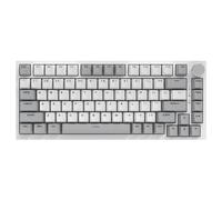 AJAZZ AK820 Clavier mécanique filaire avec rétroéclairage blanc compatible PC/Win/Mac - Gris blanc