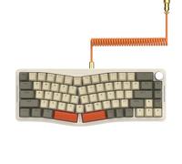 AJAZZ AKS068 Clavier De Jeu Mécanique Filaire avec Boutons CNC-Gris