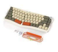 AJAZZ AKS068PRO Clavier De Jeu sans Fil 65% avec Câble Enroulé-Gris
