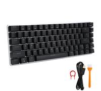 Ajazz clavier mécanique 82 touches Gamer PC ordinateur portable USB équipement de jeu AK33Blue commutateur clavier noir lumière blanche