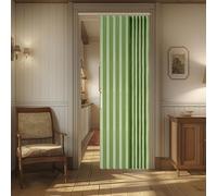AJAZZ Rideau de Porte magnétique 100% occultant - Invisible, pour Porte de Chambre à Coucher et Salon (Vert, 106,7 x 198,1 cm (l x L), 1 Panneau)