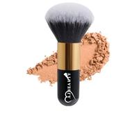 AJBEAUTY Pinceau de maquillage en poudre, pinceau kabuki duveteux, grand pinceau doux pour fond de teint, pinceau à blush, grand pinceau unique pour estomper le maquillage [Noir + Noir 101]