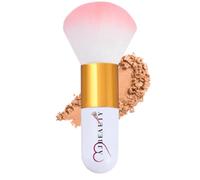 AJBEAUTY Pinceau de maquillage en poudre, pinceau kabuki duveteux, grand pinceau doux pour fond de teint, pinceau à blush, grand pinceau unique pour estomper le maquillage [Blanc + Rose 104]