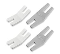 Ajcotahm Lot de 4 outils de couture pour pull à bosse, grande + petite aide à la couture et pied ourleur roulé, accessoires et outils de couture essentiels