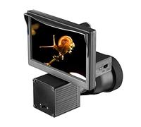 AJDGL Portée de Vision Nocturne 5.0in Affichage Siamois HD 1080P portée caméras vidéo illuminateur Infrarouge Lunette de visée pour Une Chasse complète dans l'obscurité, Noir